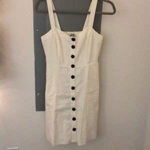 NWT madewell white button down dress